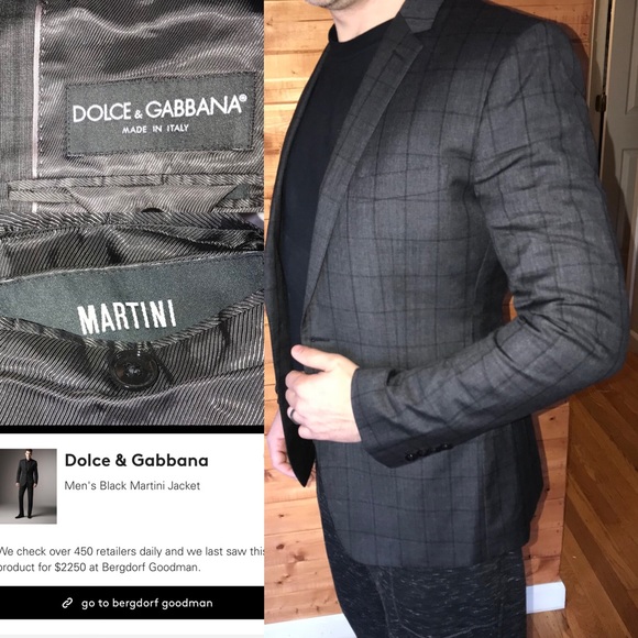 Dolce & Gabbana Other - $2250 Dolce Gabbana D&G Martini Fit Blazer 38r 48r